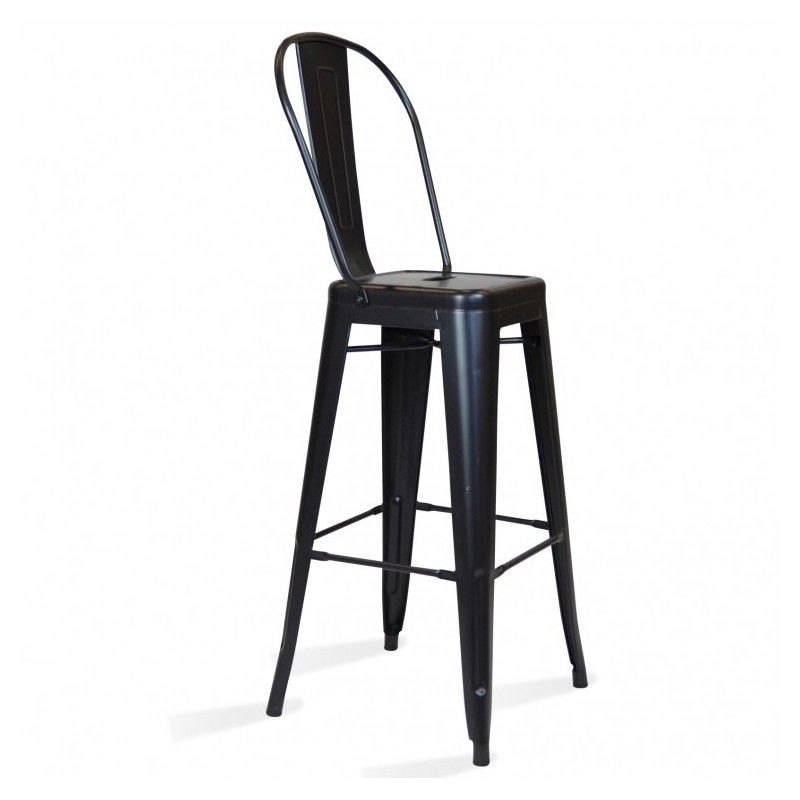 PACK 4 TABURETER BISTRO MATT HIGHBACK