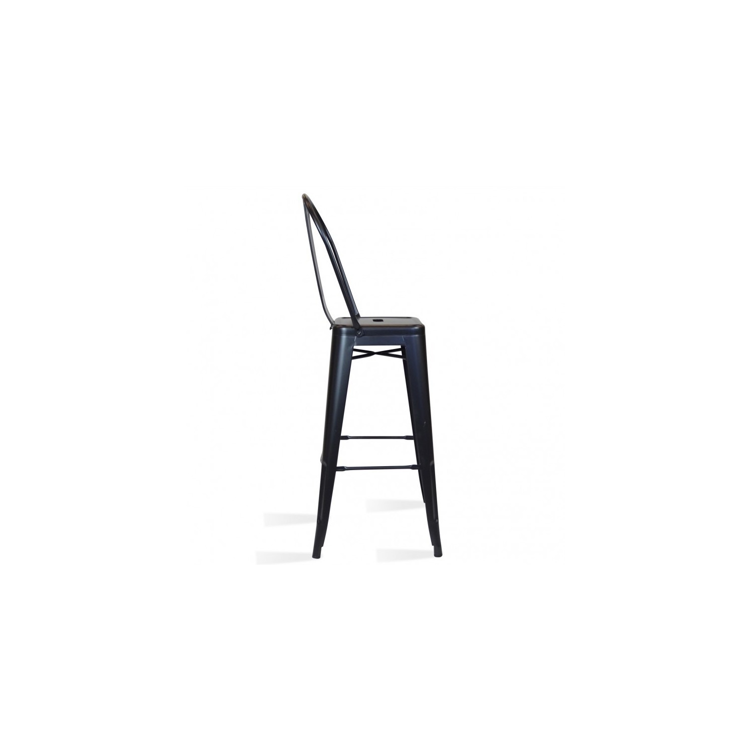 PACK 4 TABURETEN BISTRO MATT HIGHBACK