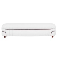 OLYMPIA 3-SEAT SOFA UPHOLSTERED IN SHERPA FABRIC