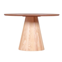 Table de salle à manger gigogne 120cm en bois de frêne