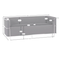 3-zits designbank bekleed met ecoleder Torino Nest Dream - 36