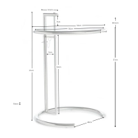 Designerski stolik boczny Eileen Gray Table Nest Dream - 28