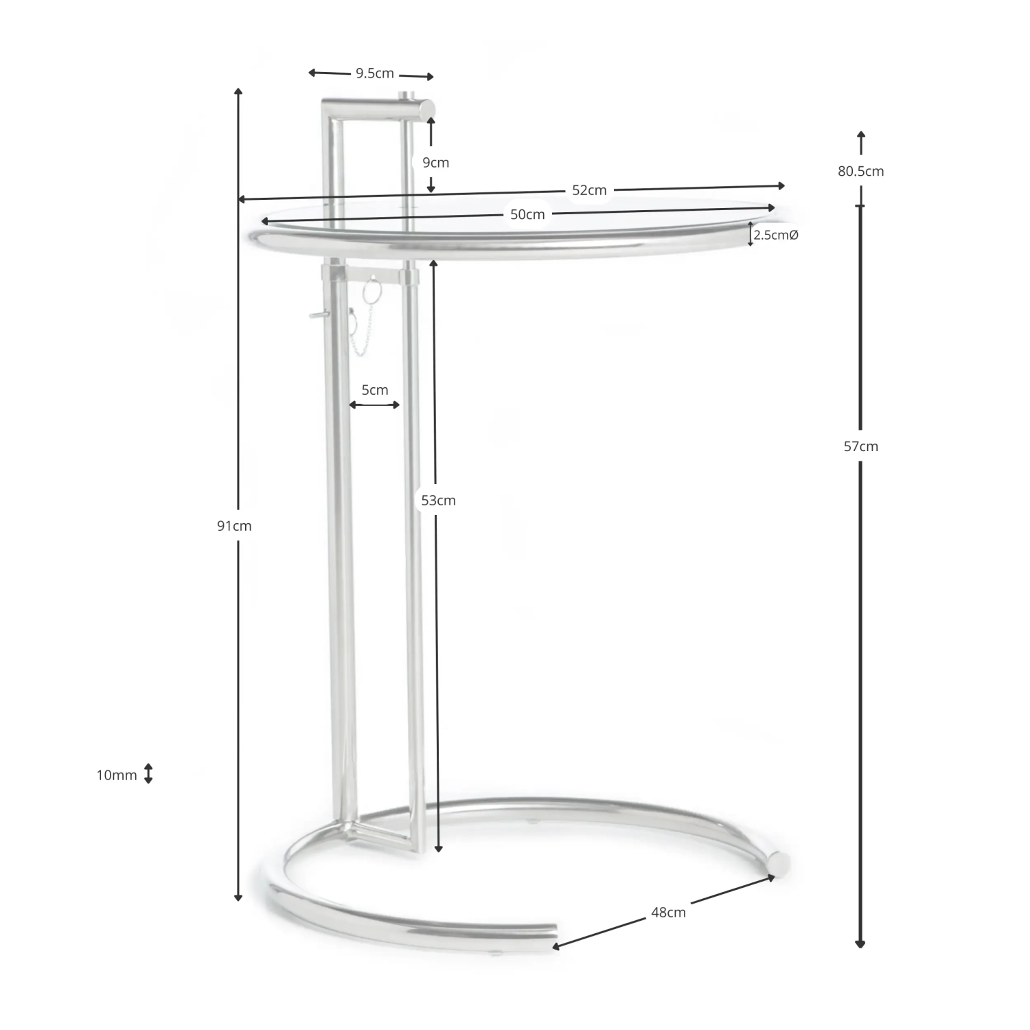 Tavolino di design Eileen Gray Table Nest Dream - 28