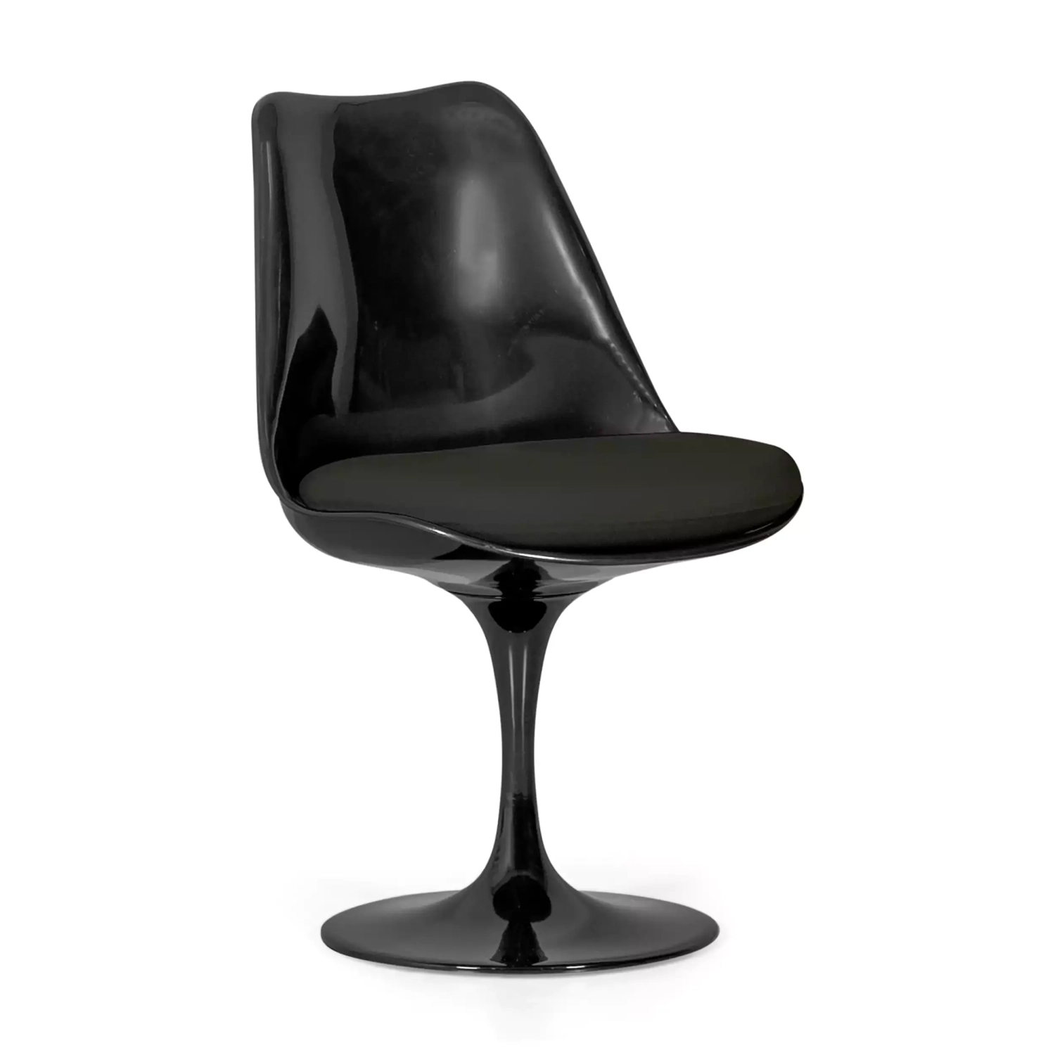 Lotus Chair All Black with cotton cushion FURNMOD - 8