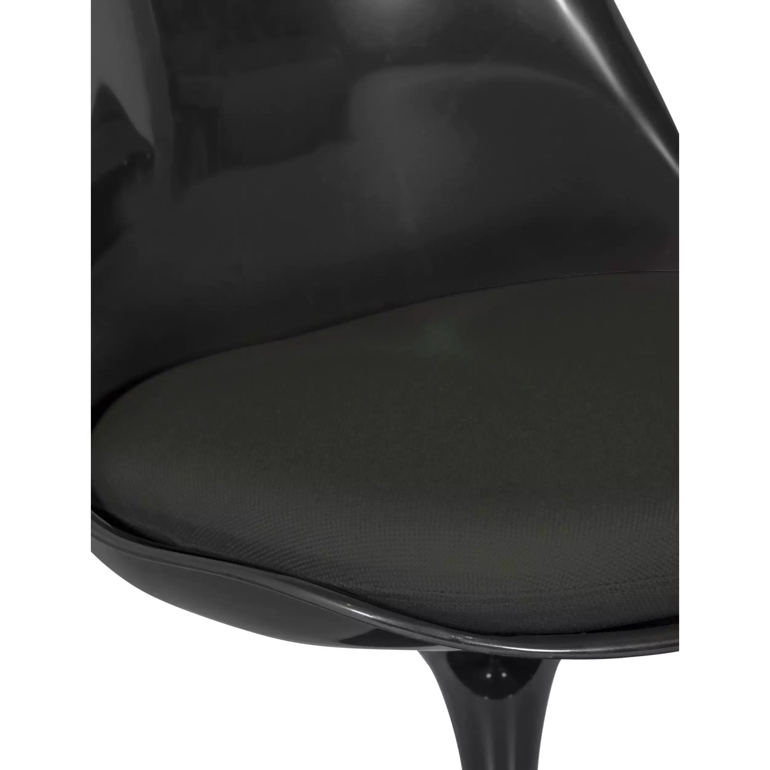 Cadeira Lotus Chair All Black com almofada de algodão FURNMOD - 9