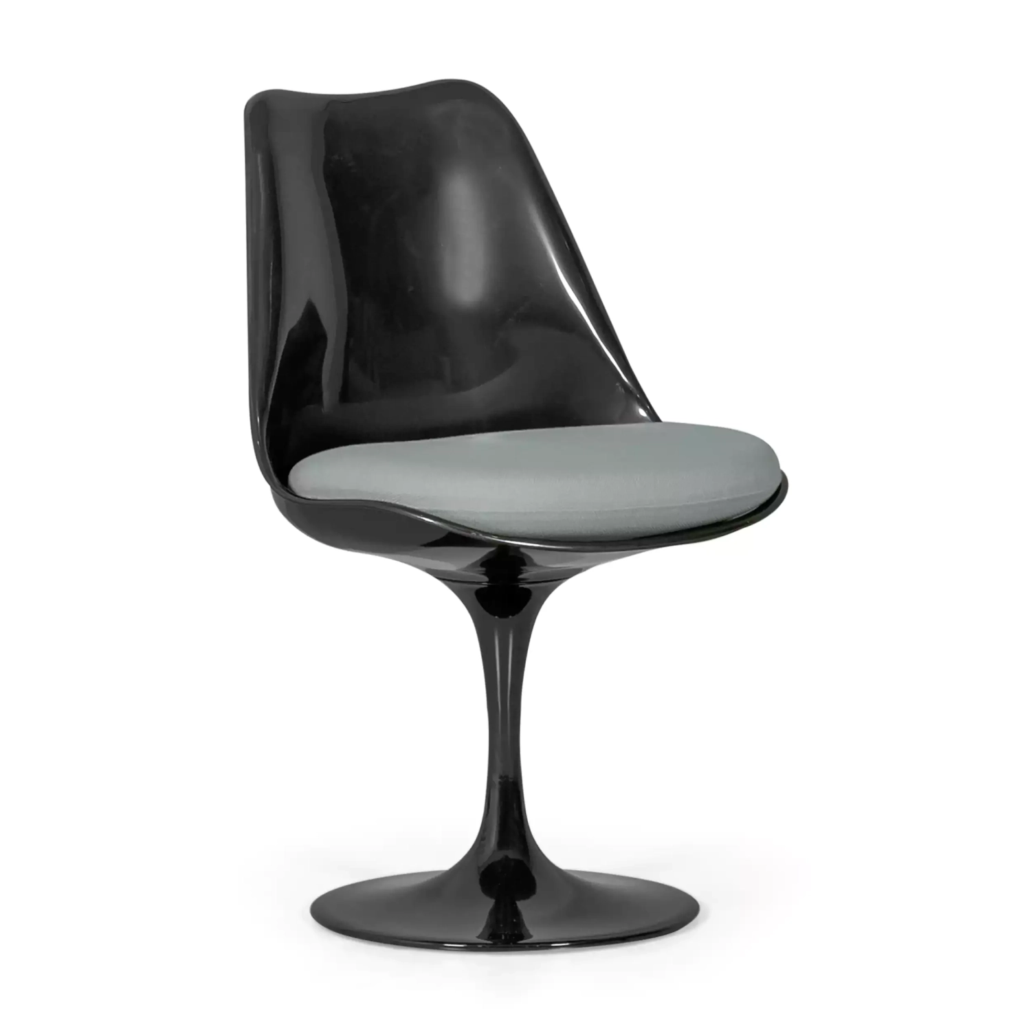 Lotus Chair All Black with cotton cushion FURNMOD - 16