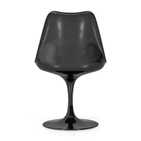 Lotus Chair All Black with cotton cushion FURNMOD - 22