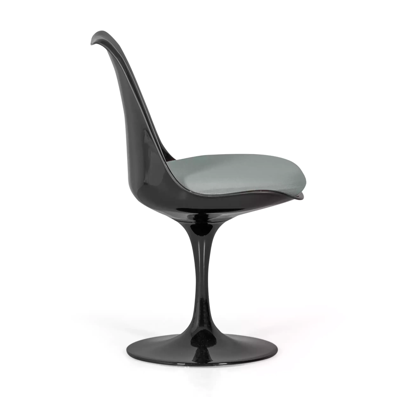 Lotus Chair All Black with cotton cushion FURNMOD - 20