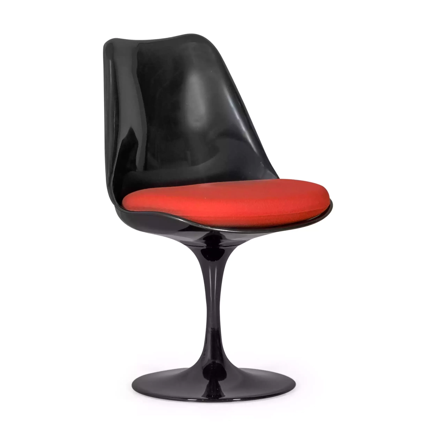 Lotus Chair All Black with cotton cushion FURNMOD - 1