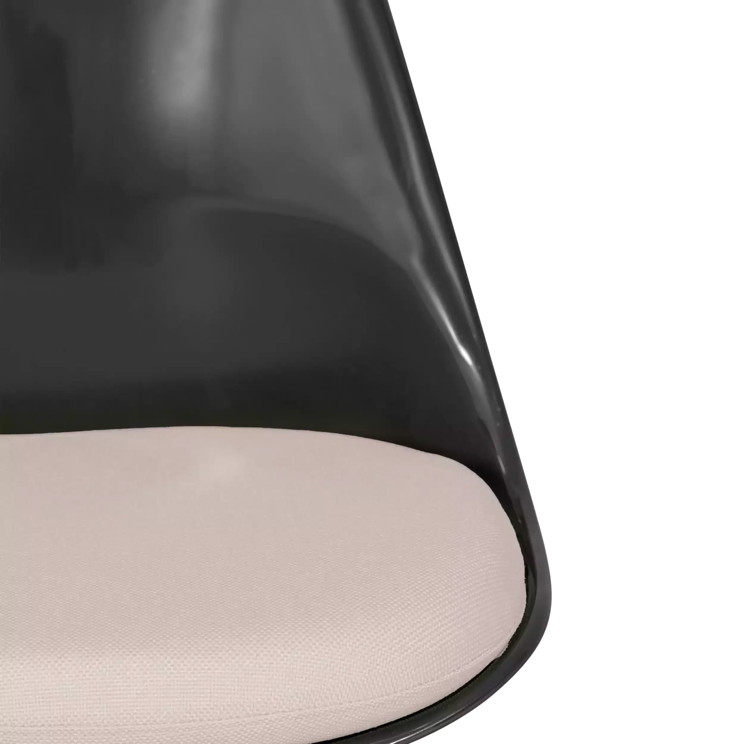 Lotus Chair All Black met katoenen kussen FURNMOD - 27