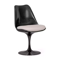 Lotus Chair All Black with cotton cushion FURNMOD - 24