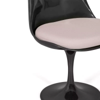 Krzesło Lotus All Black z bawełnianą poduszką FURNMOD - 31