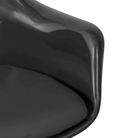 Lotus Arms Chair All Black with cotton cushion FURNMOD - 9