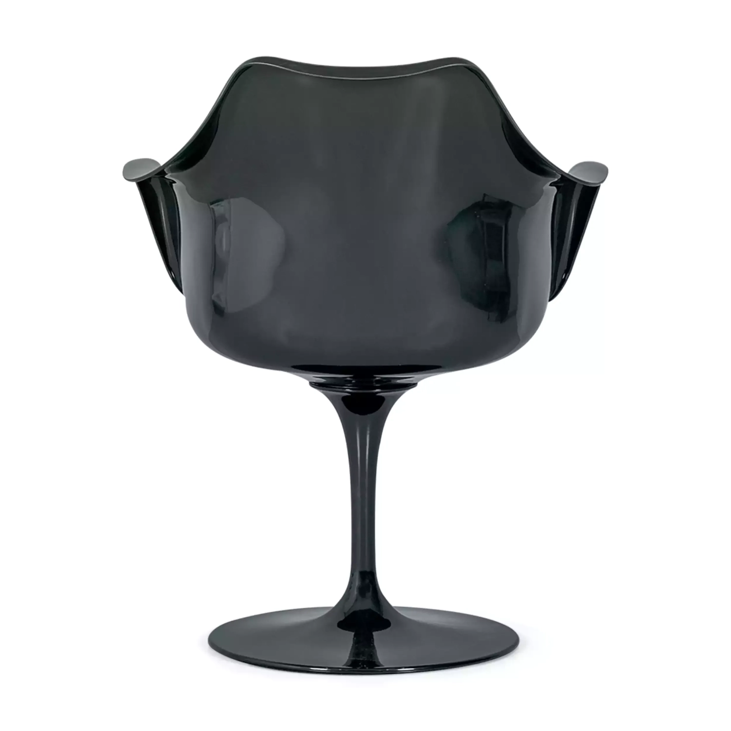 Stuhl Lotus Arms All Black mit Baumwollkissen FURNMOD - 19