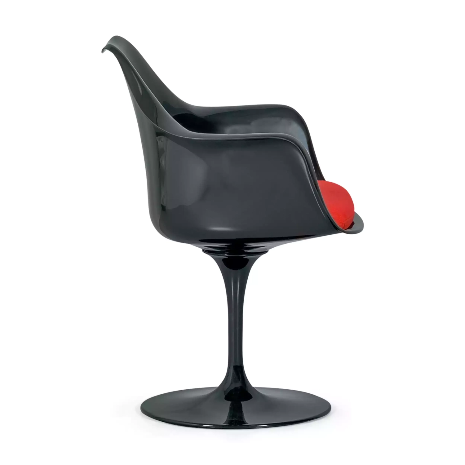 Sedia Lotus Arms All Black con cuscino in cotone FURNMOD - 26