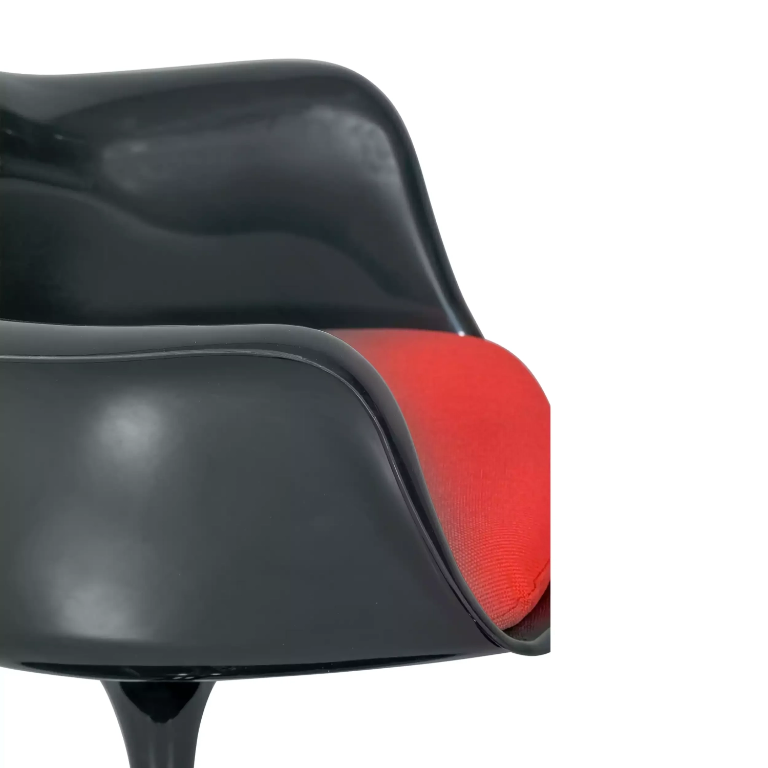 Silla Lotus Arms All Black con cojín de algodón FURNMOD - 29