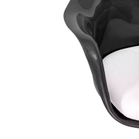 Cadeira Lotus Arms All Black com almofada de algodão FURNMOD - 36
