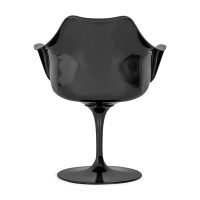 Lotus Arms All Black stoel met katoenen kussen FURNMOD - 40