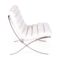 Synteettisellä nahalla verhoiltu design nojatuoli - Madrid Nest Dream - 14