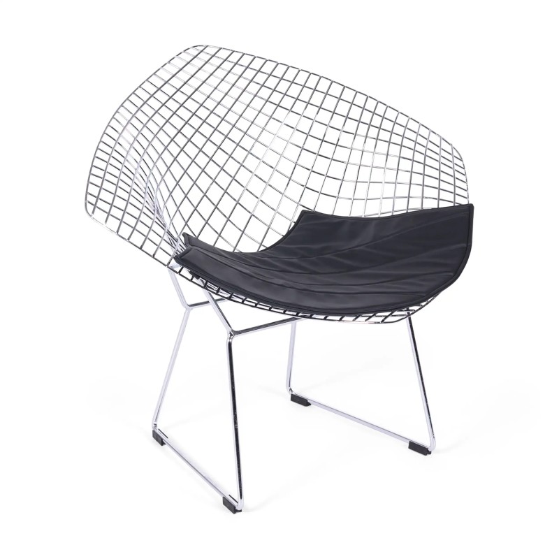 Diamond Design fauteuil in verchroomd staal FURNMOD - 1
