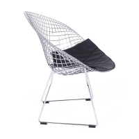 Diamond Design-Sessel aus verchromtem Stahl FURNMOD - 7