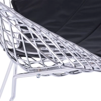 Diamond Designfåtölj i förkromat stål FURNMOD - 8