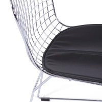 Chaise de salle à manger en acier chromé Berta FURNMOD - 4