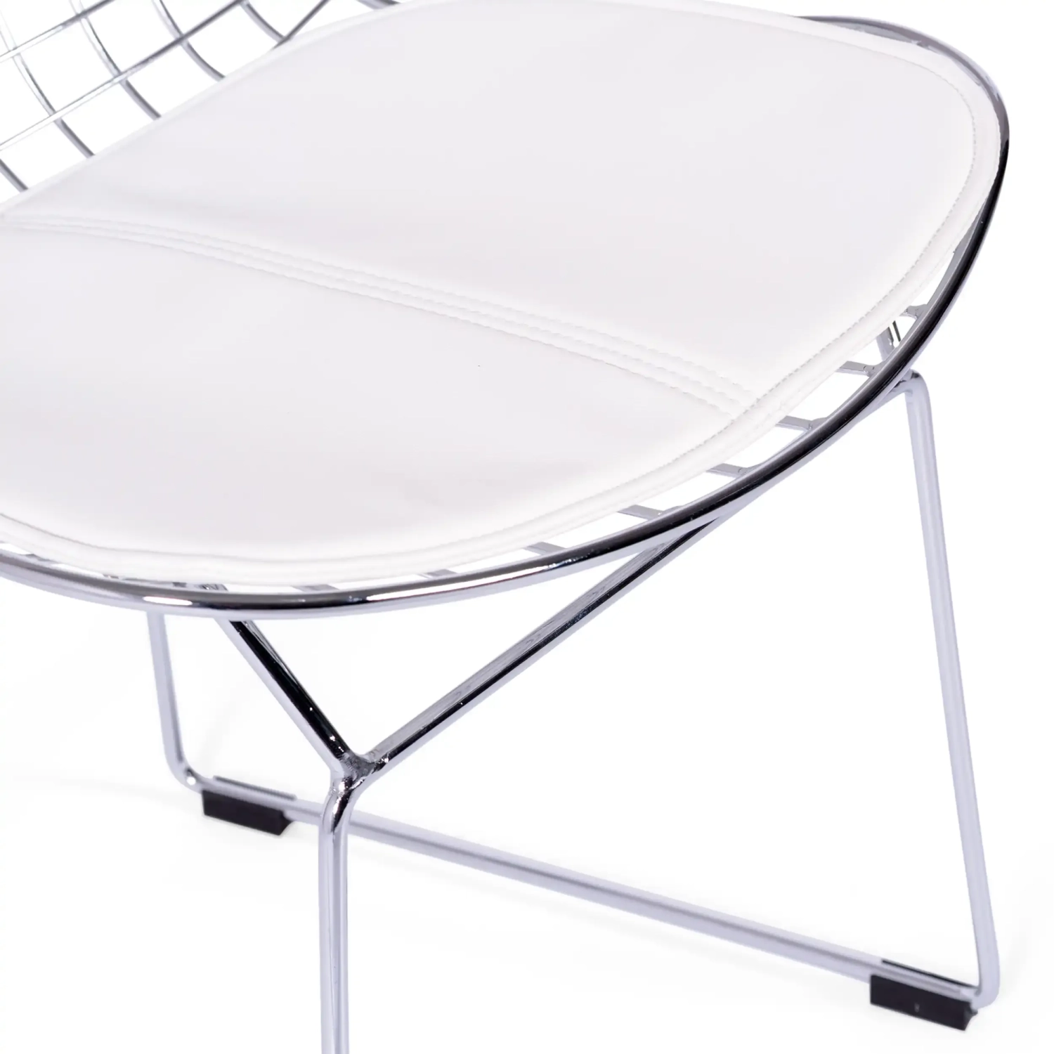 Chaise de salle à manger en acier chromé Berta FURNMOD - 9
