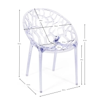 Cadeira Chrystal transparente - Cadeiras de jardim - Mueble Design