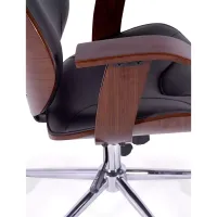 Sedia da ufficio Cambridge in legno-Sedie in similpelle-Mobilie design