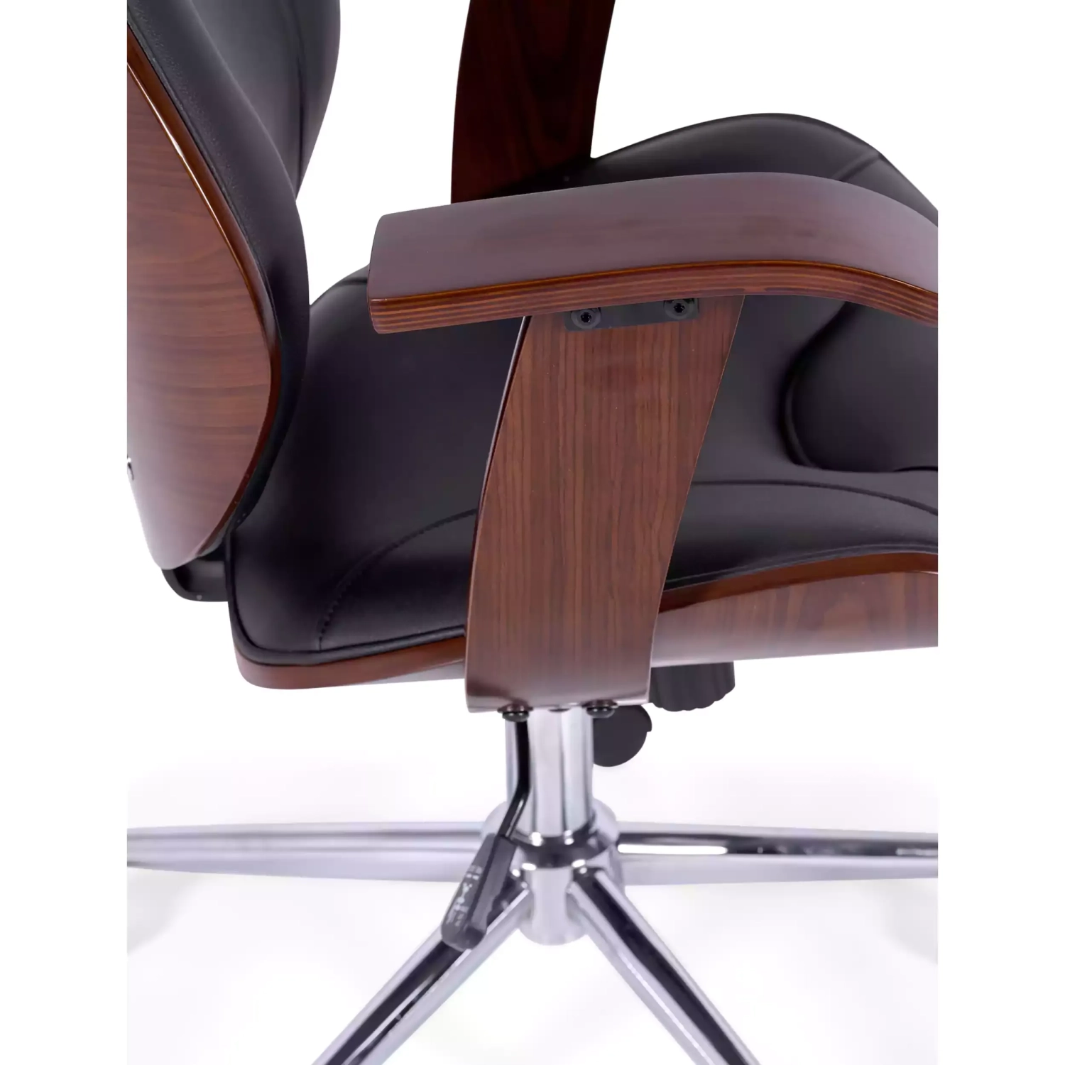 Cambridge kontorsstol i trä - Läderstolar - Mobelarium
