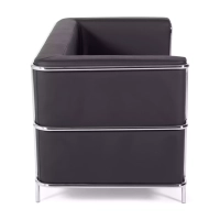 Canapé 2 places Torino en éco-cuir et acier chromé 🛋️ - Meubles Concept
