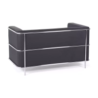 Divano Torino a 2 posti in ecopelle e acciaio cromato 🛋️ - Mobilie Design