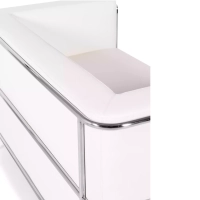 Torino 2-sitssoffa i ekoläder och förkromat stål 🛋️ - Mobelarium