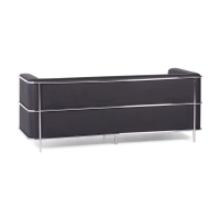 Torino 3 seater sofa in eco-leather and chromed steel - Mueble Design