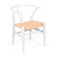 Replik Wishbone Stuhl CH24 aus farbigem Holz