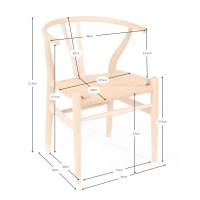 Inspiracja kolory krzeseł Wishbone - Krzesła drewniane - Designerskie meble