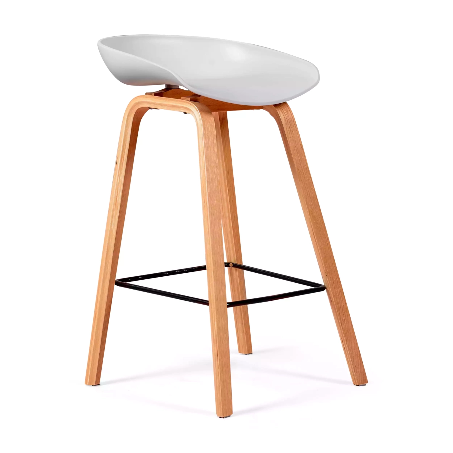 Obtenha o banquinho de madeira de faia nórdica - Mueble Design