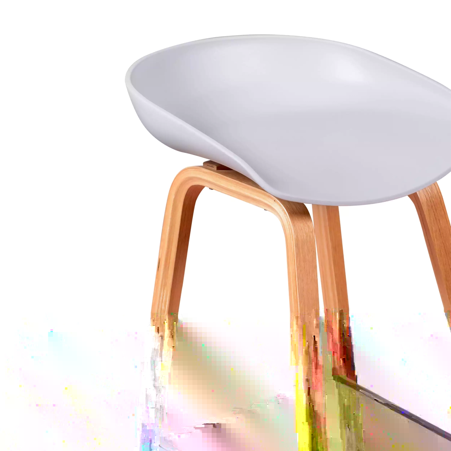 Obtenha o banquinho de madeira de faia nórdica - Mueble Design
