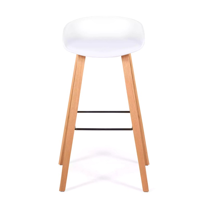 Barstoel Scandinavisch van 75cm in Beukenhout - Mobelarium