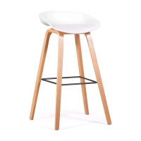 Sgabello nordico da 75 cm in legno di faggio - Mobile Design