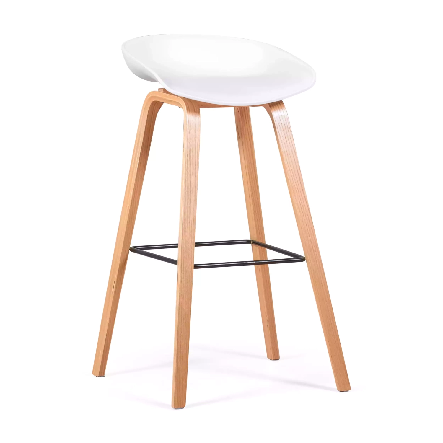 Stołek Skandynawia 75 cm w drewnie bukowym - Mobelarium