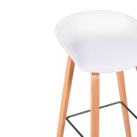 Barstoel Scandinavisch van 75cm in Beukenhout - Mobelarium