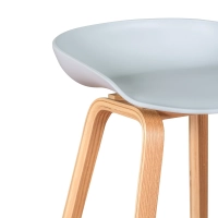 Barstoel Scandinavisch van 75cm in Beukenhout - Mobelarium