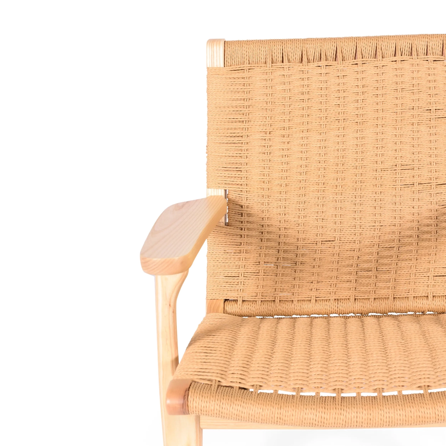 Sillón Catani CH25 | Diseño escandinavo en fresno y cuerda natural