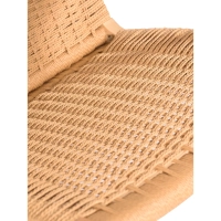 Cadeirão Catani CH25 | Design escandinavo em freixo e corda natural