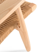 Sessel Catani CH25 | Skandinavisches Design aus Esche und Naturseil