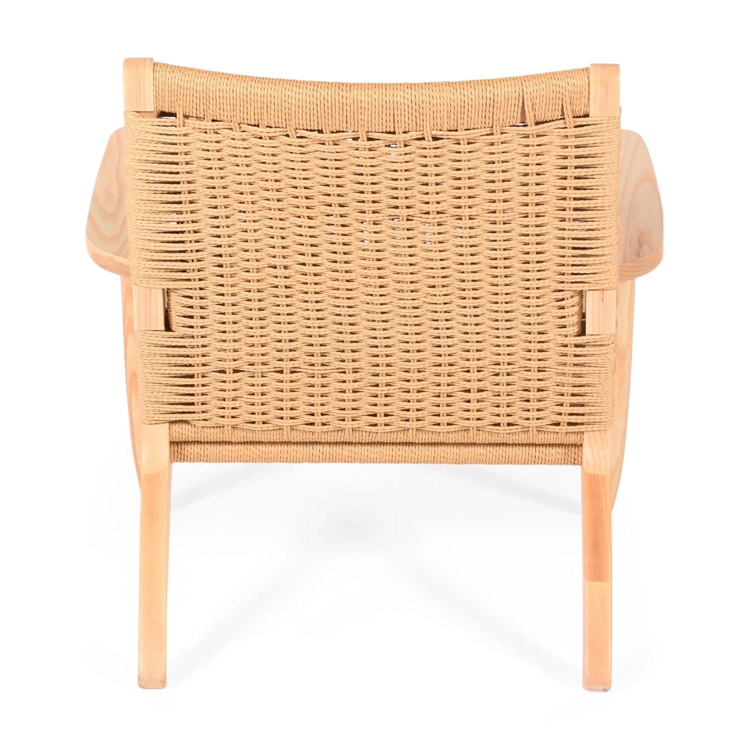 Fotel Catani CH25 | Skandynawski design z jesionu i naturalnej liny