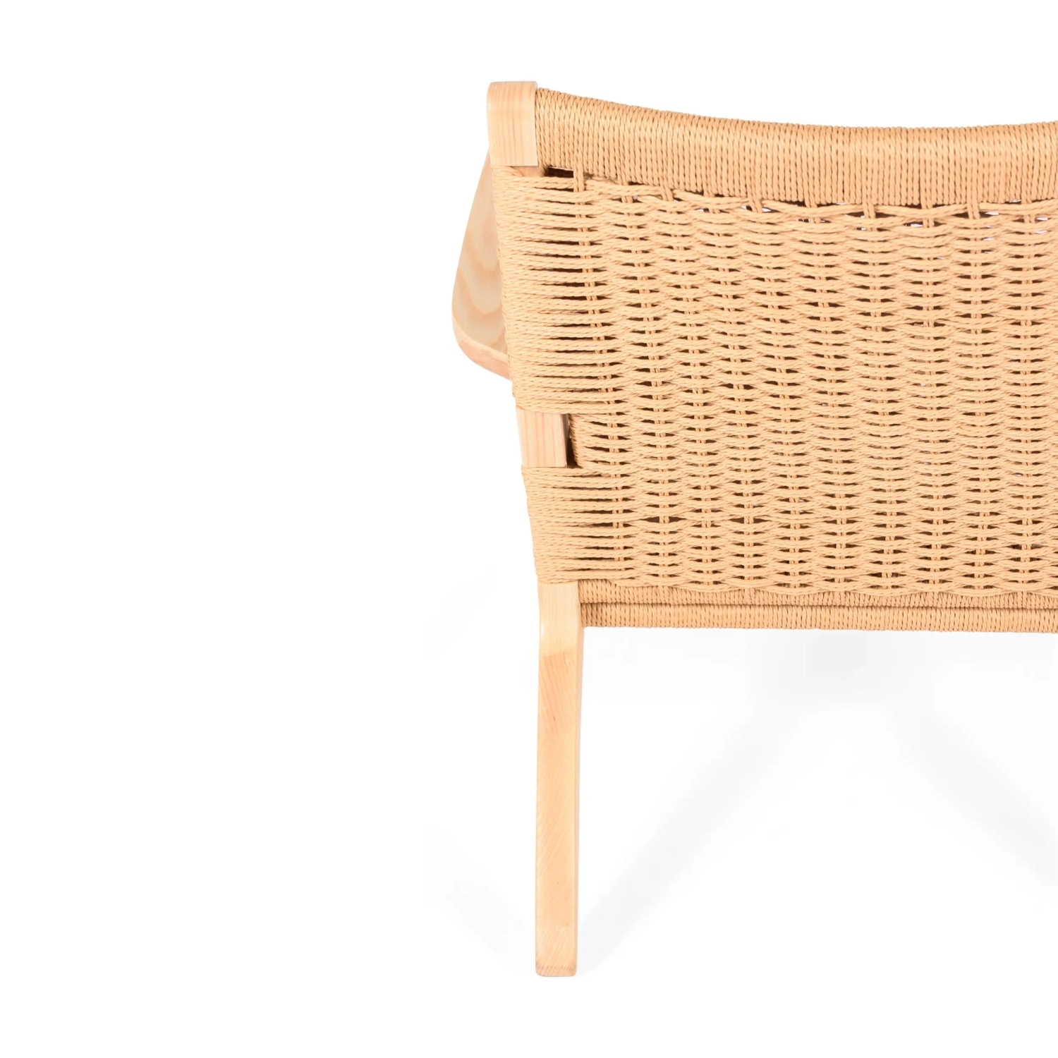 Fåtölj Catani CH25 | Skandinavisk design i ask och naturrep