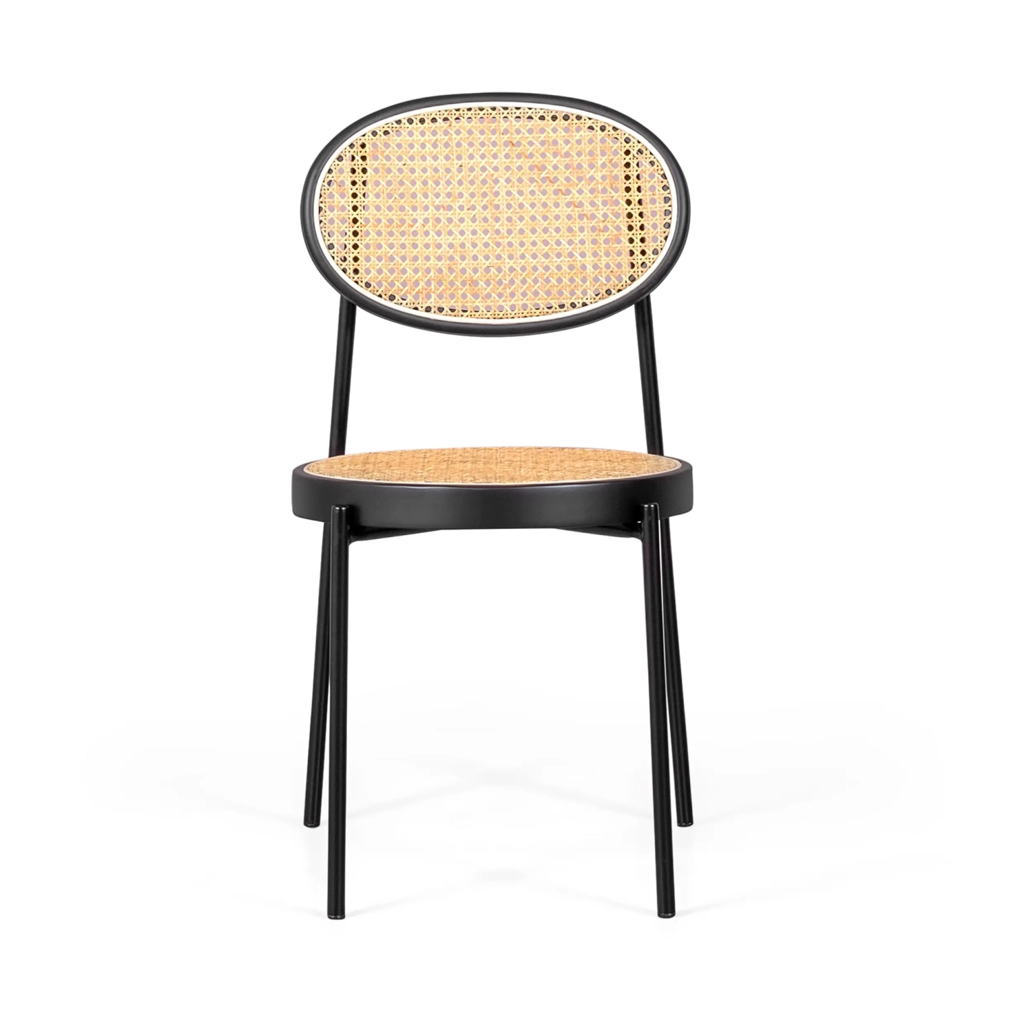 Sedia retrò Preston in rattan naturale - Design e calore - Mobilie Design